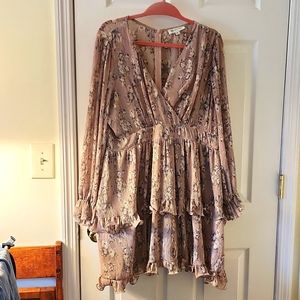 Long sleeve floral dress